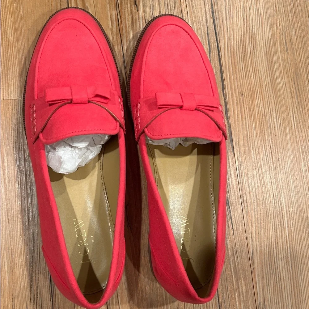 J. Crew Hot Pink Suede Loafers - Picture 4 of 8